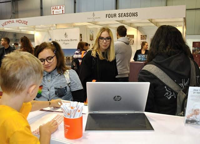 Stánky vystavovatelů na GastroJob s Career Day