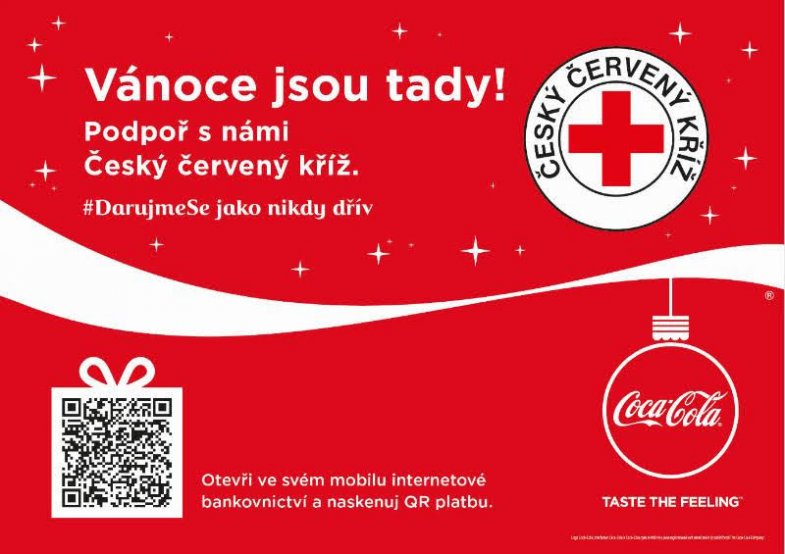 Letošní vánoční kampaň Coca-Coly pomůže Červenému kříži