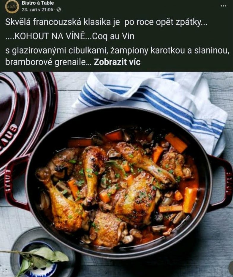 Do akce se zapojila i pražská restaurace Bistro à Table