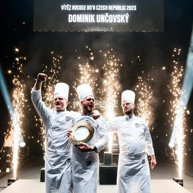 Fotografie: Daniel Martinek/Bocuse d'Or Vítězem národního kola kuchařské soutěže Bocuse d'Or se v sobotu stal Dominik Unčovský a jeho tým