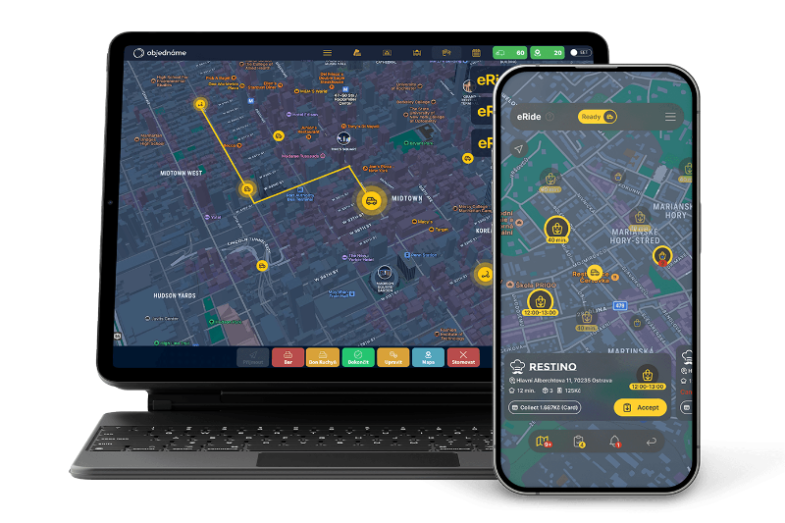eRide umožnuje férové propojení kurýrů a restaurací, foto Objednáme
